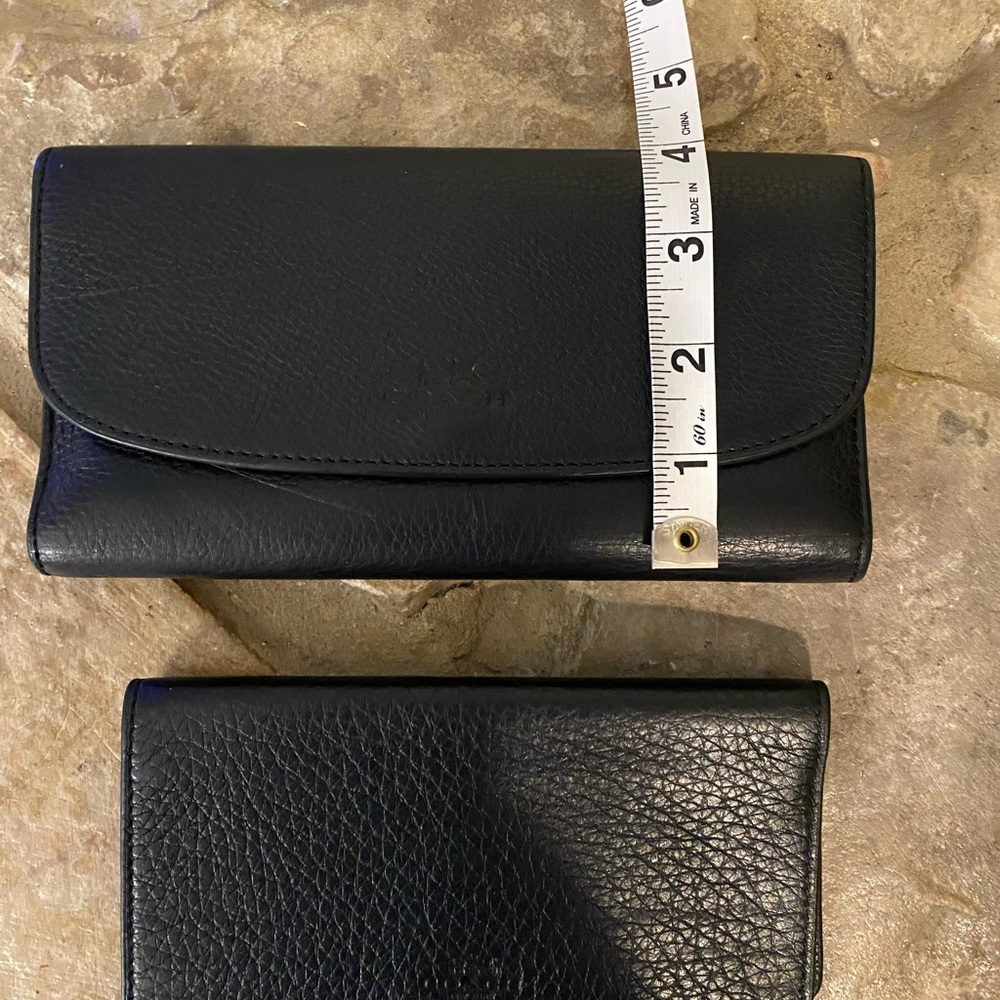 Coach wallet and checkbook cover black - Picture 13 of 15